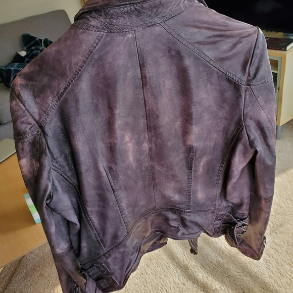 Genuine leather jacket Sz 10 - Picture 6 of 6
